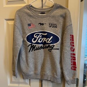 Ford Mustang Gray Sweatshirt XS